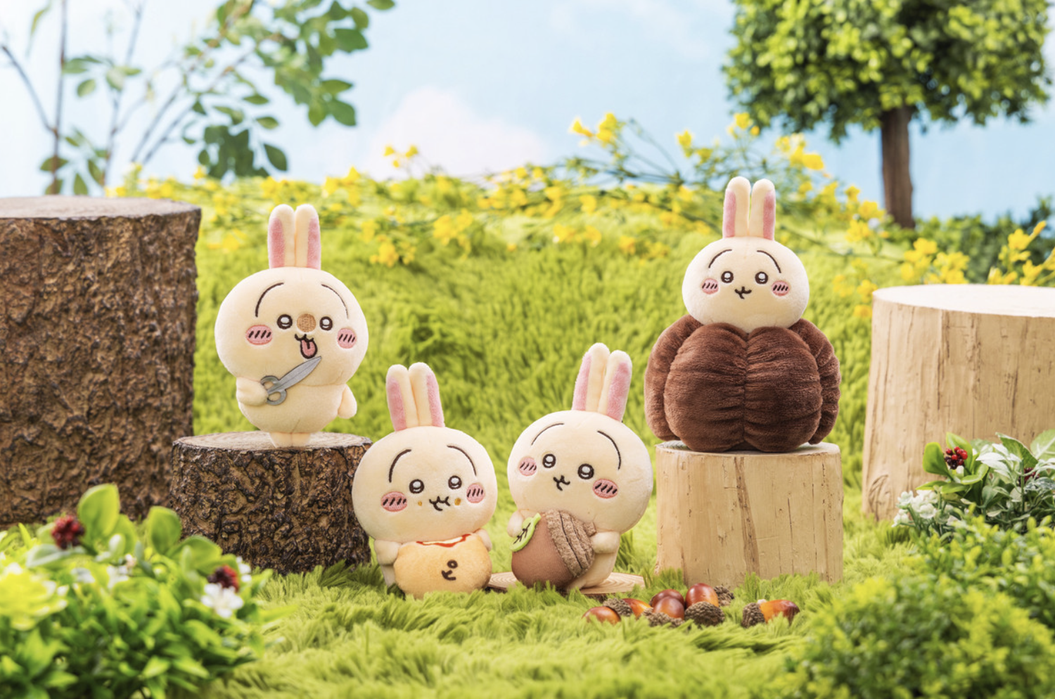 Chikawa Kurimanju and Shisa Sitting Big Plush — CHIIKAWA MERCH
